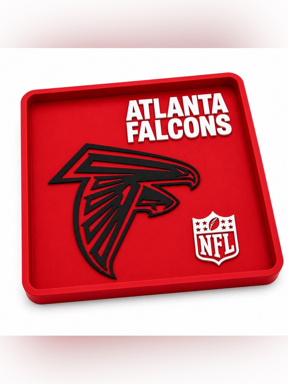 Atlanta Falcons NFL Pocket Dump Tray - For Keys, Wallet, Money, Etc